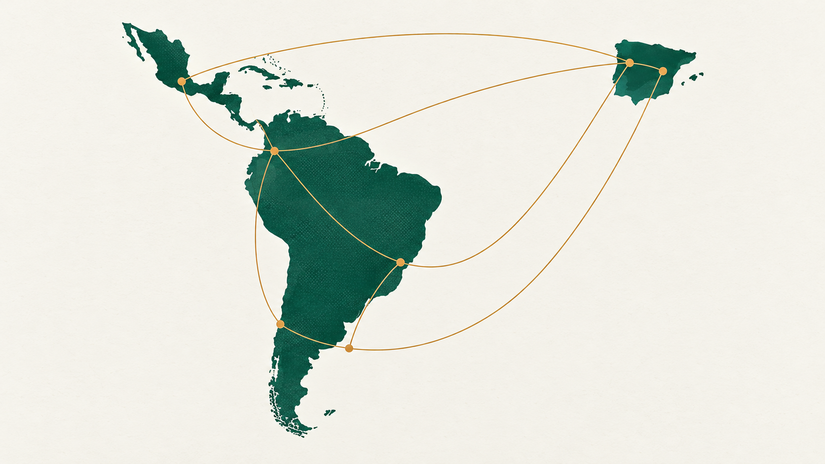 Mapa de flujos de capital entre Latinoamérica y España