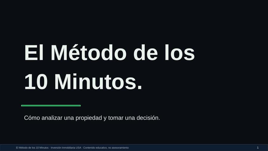 Portada del Método de los 10 Minutos